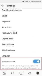 افزایش امنیت پیج اینستاگرام