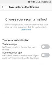 افزایش امنیت پیج اینستاگرام