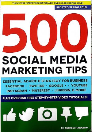 کتاب 500 Social Media Marketing Tips (۵۰۰ نکته بازاریابی شبکه‌های اجتماعی) نسخه انگلیسی PDF | اندرو مک‌کارتی