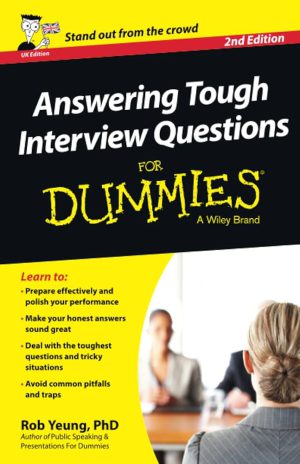 کتاب Answering Tough Interview Questions for Dummies (پاسخ به سوالات سخت مصاحبه) نسخه انگلیسی PDF | راب یانگ