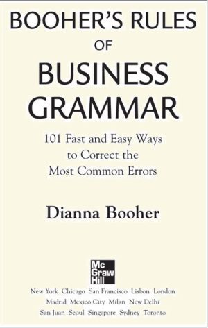 کتاب Booher 's Rules of Business Grammar | نسخه PDF