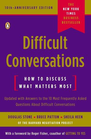 کتاب Difficult Conversations (گفتگوهای دشوار) نسخه انگلیسی PDF | داگلاس استون