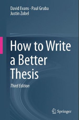 کتاب How to Write a Better Thesis Springer International Publishing | نسخه PDF