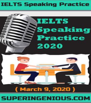 کتاب IELTS Speaking Practice 2020 Superingenious | نسخه PDF