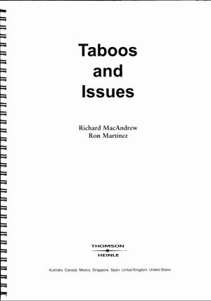کتاب Taboos and Issues | نسخه PDF