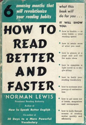 کتاب How to Read Better and Faster (چگونه بهتر و سریع‌تر بخوانیم) نسخه انگلیسی PDF