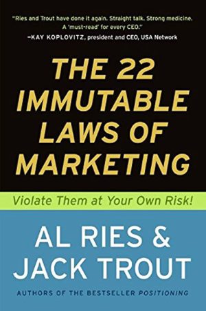 کتاب The 22 Immutable Laws of Marketing (۲۲ قانون تغییرناپذیر بازاریابی) نسخه انگلیسی PDF